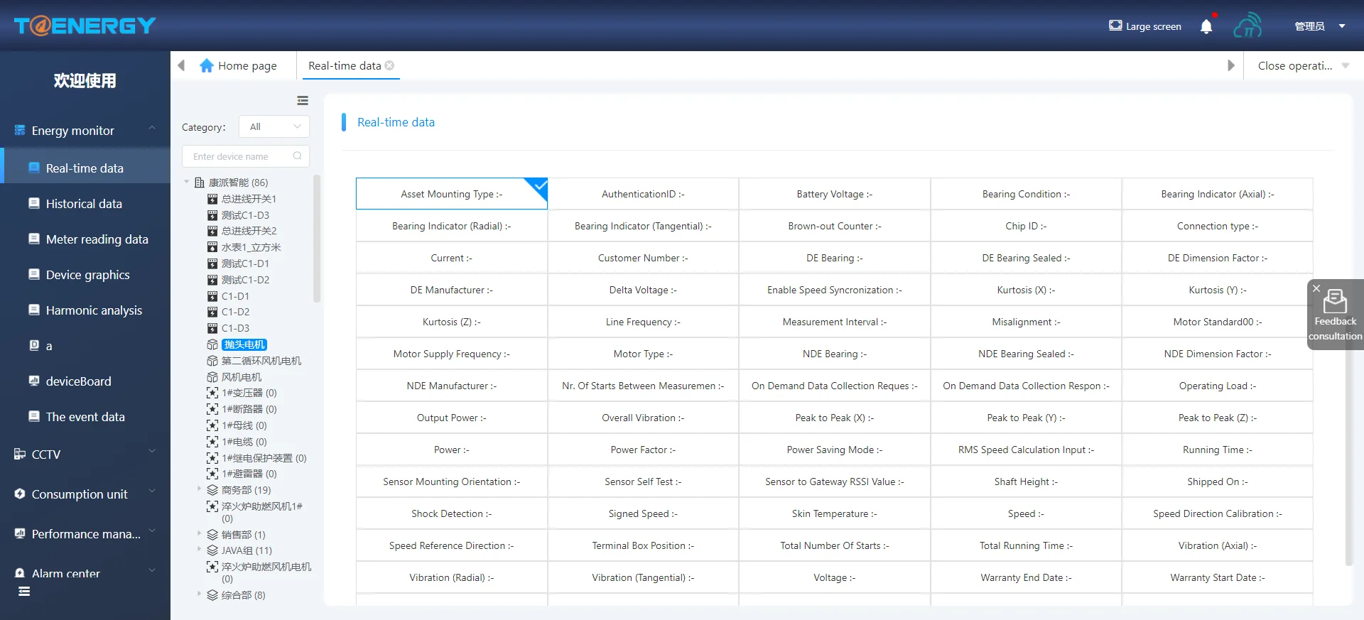 Data Center Energy Situation Management Iot Cloud Platform Alarm Analysis System