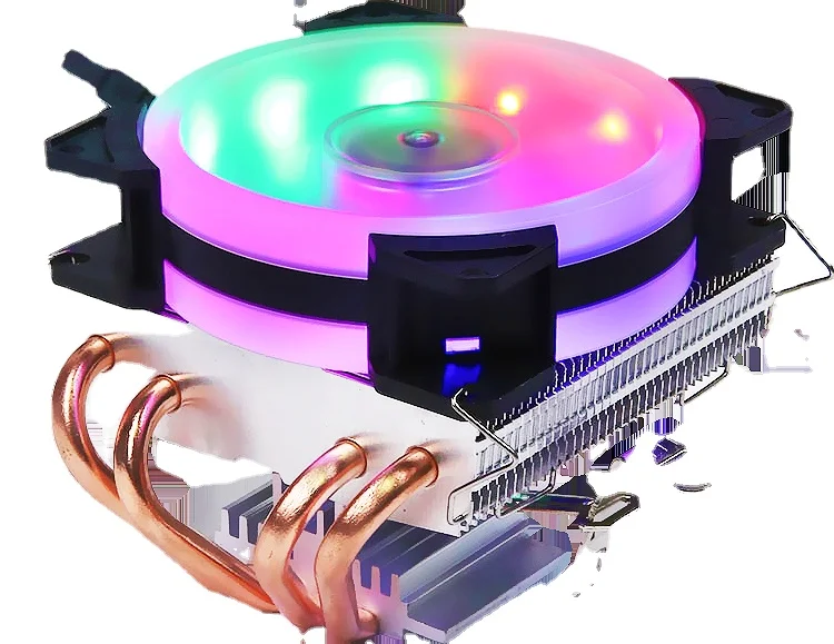 LGA 1700 1200 Rgb Color Led Computer Cooler Fan pc cooling fan Cpu Radiator 4pin 4 Heat pipe cooler