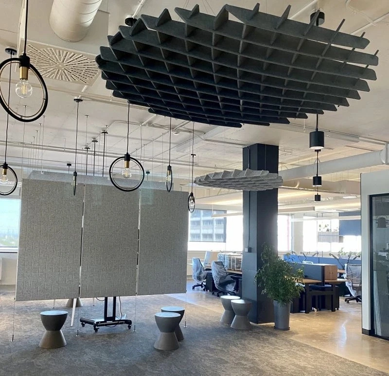 Custom Design Decorative Hanging Acoustic Panels Soundproof Cloud Shaped Suspended Ceiling Acoustic Panels