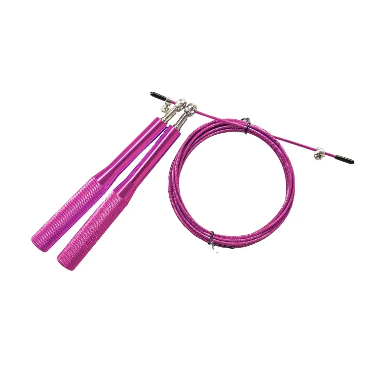 Aluminum handle adjustable length high speed jump rope for fitness training crossfit
