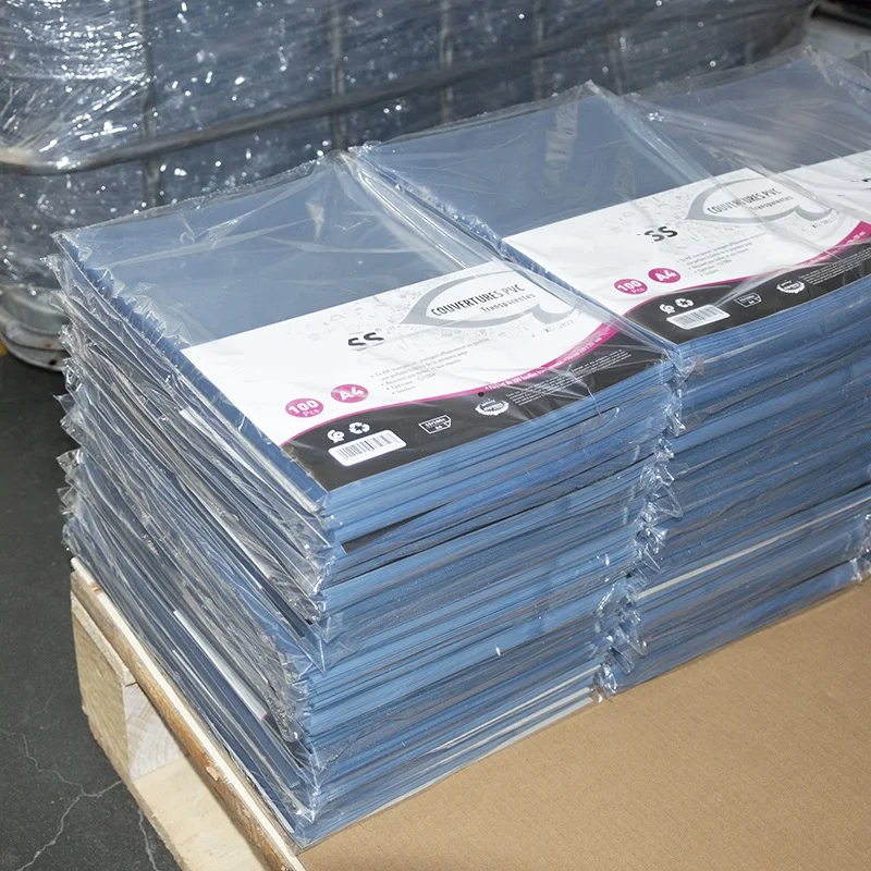 OCAN A4 size Plastic Clear PVC Sheet for Binding Cover