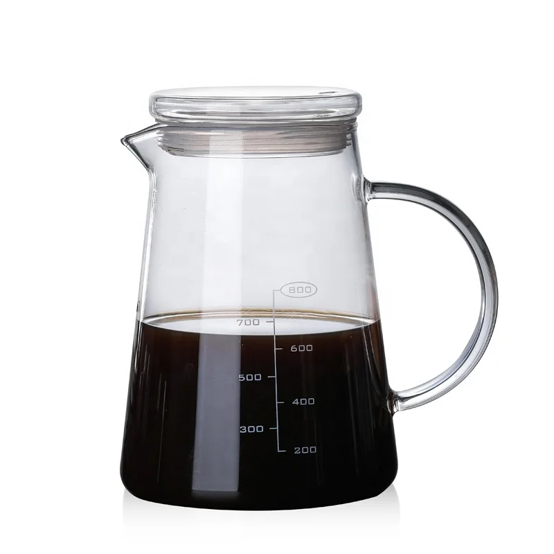 
Large Capacity Borosilicate Ice Cold Brew Coffee Tea Maker Glass Tea pot Pitcher 