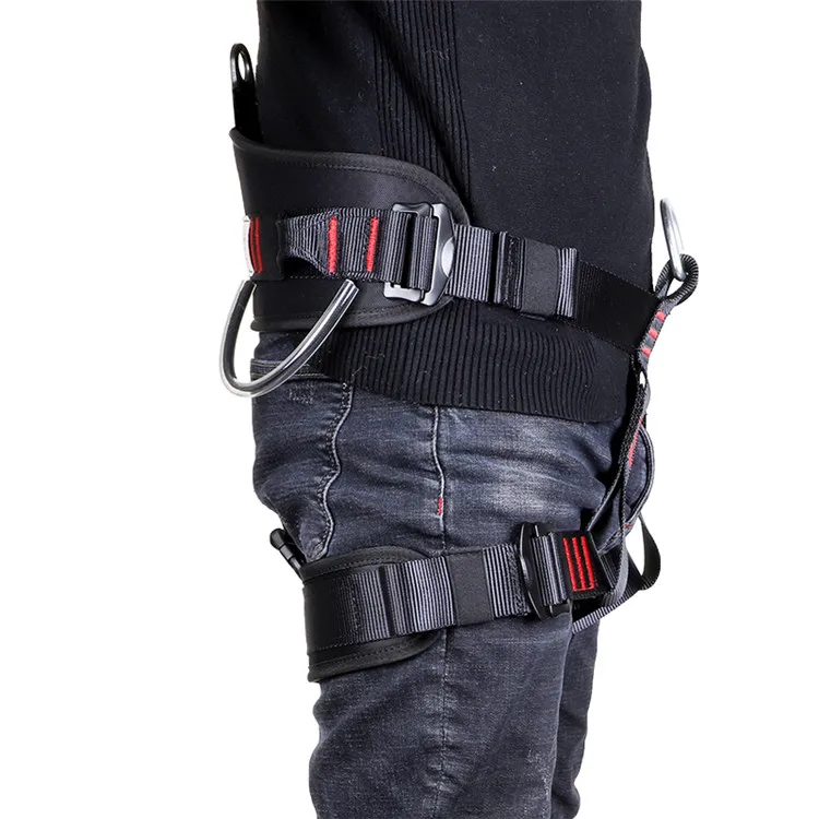 Fall protection high strength half body belt climbing safety harness
