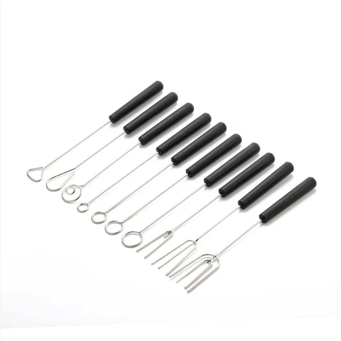 10 PACK 304 stainless steel chocolate forks cheese fondue fork creative chocolate cheese fondue fruit fork