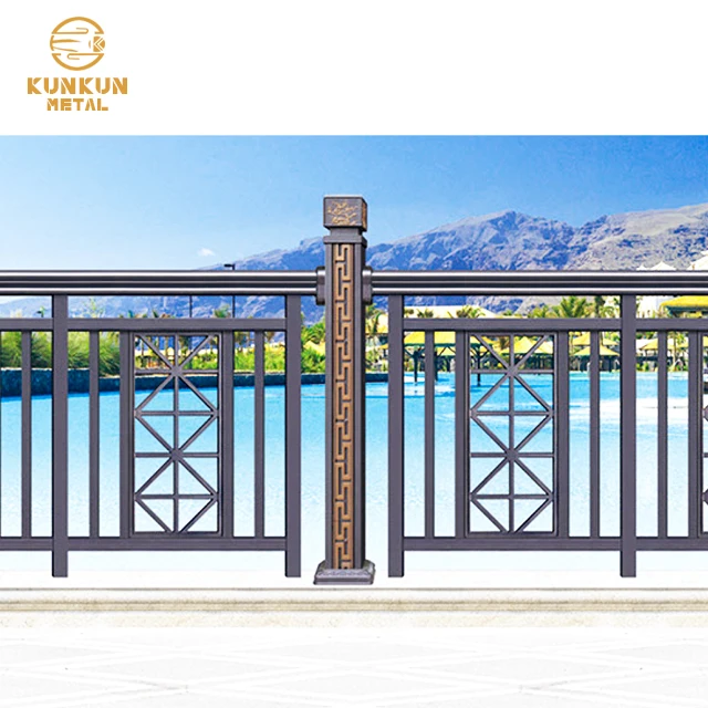 Factory price powder coated aluminum fence and clearspan balustrade railing
