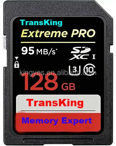 High Quality Extreme Pro U3 Speed 1gb to 128gb Memory SD Card With Class 10