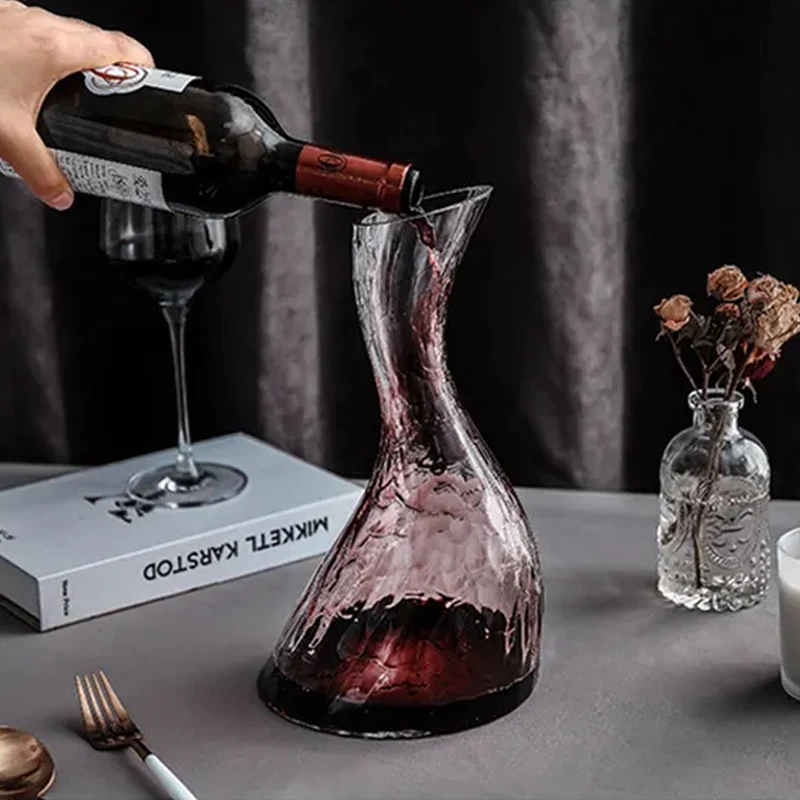 High Quality Crystal Wine Decanter Large Capacity Wine Dispenser Glass Decanter
