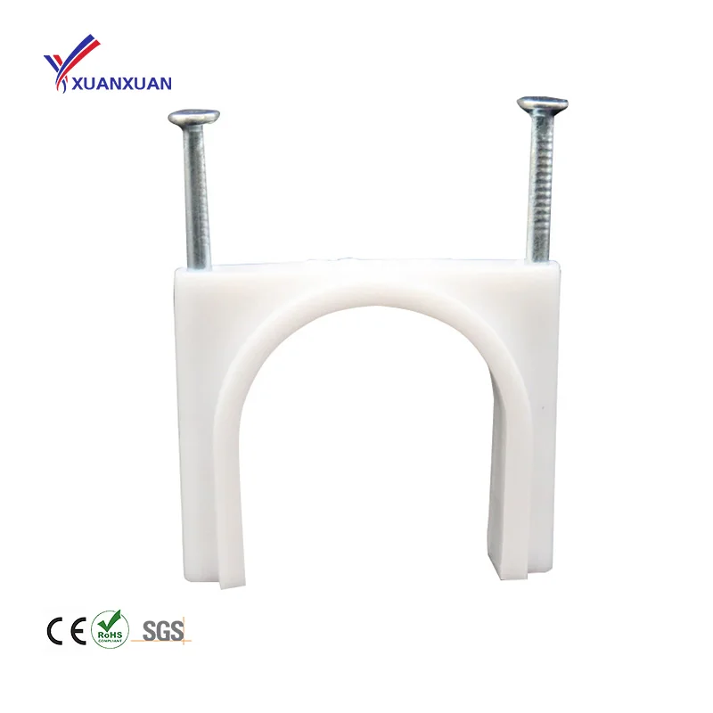 Fire-retardant Wire Fixing Clips And Stable Insalution Round Cable Wire Clips