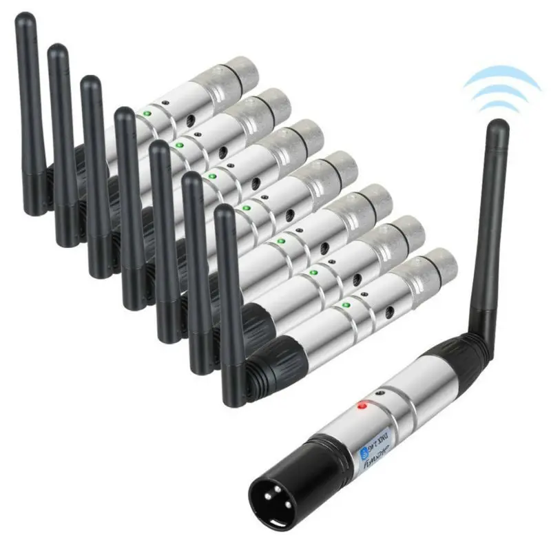 Профессиональный 2 4G Dmx512 беспроводной передатчик и приемник для светодиодных сценических фонарей