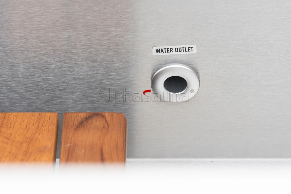 Outdoor Sauna With Shower Cold Plunge Square Ice Bath With Chiller 110v And Water Heater Optional