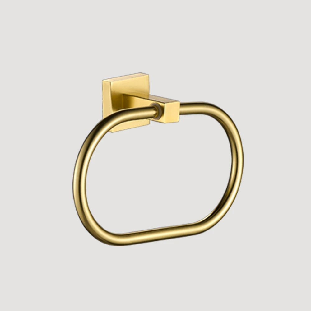Gold Towel Rack Basket Bathroom Towel Rack Hotel Hardware Pendant Set Clothes Hook Hardware Pendants Combination Set