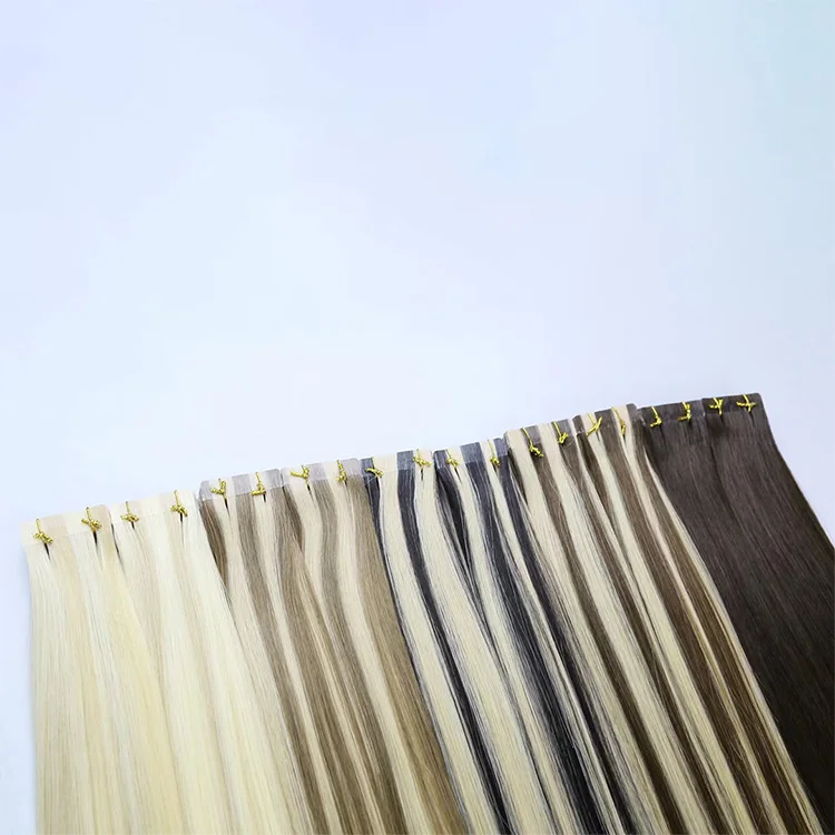 New Arrival Natural 100% Russian Human Hair Invisible Remy Human Extension Tape In Human Hair Extensions