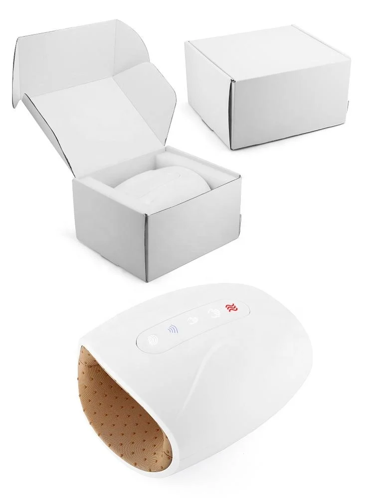 Hand massager electric with heat held vibrator palm machine roller finger bath air compression hand massager