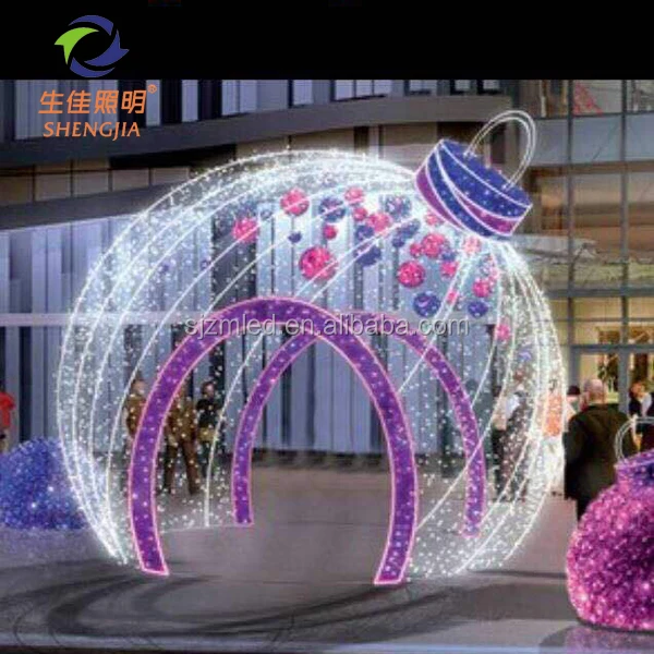 Оптовая продажа с фабрики, уличное рождественское 3D украшение для супермаркета, Рождественский Снеговик, олень, свет