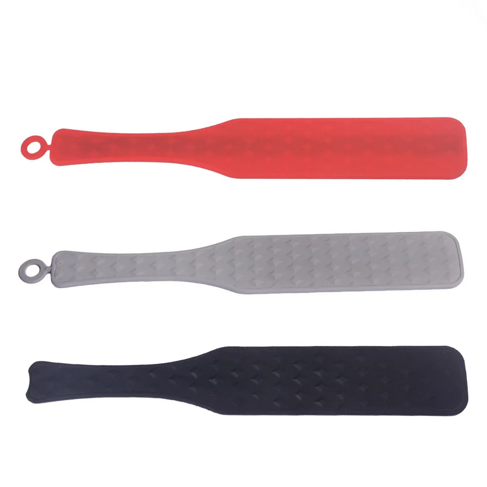 3 Colors Silicone Paddle Spanking Slave Submissive Women Men Bondage Whip Fetish Toys Couples Flogger Adult Games