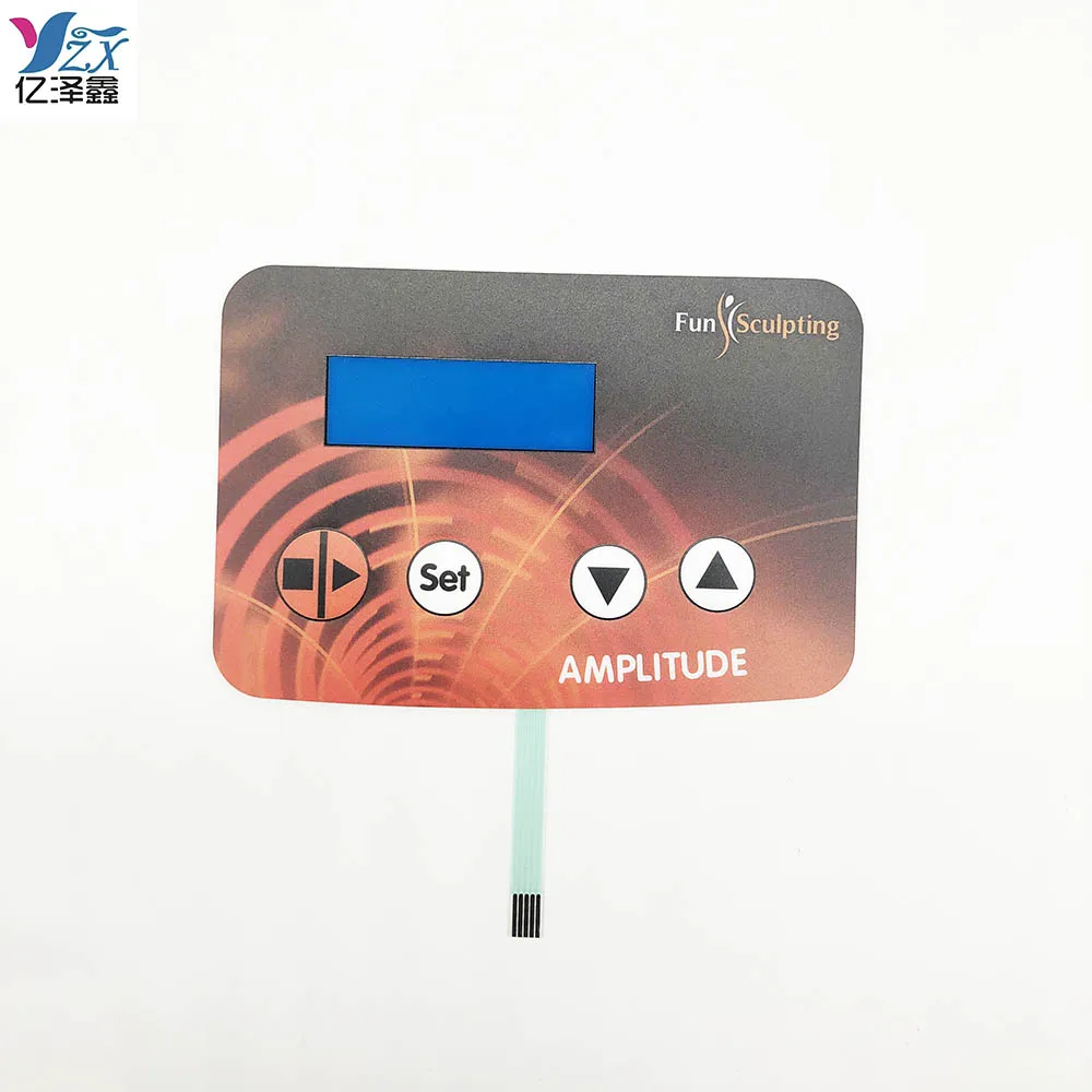 Professional factory waterproof Sunscreen membrane keypad panel sticker switch Matrix Membrane Switch Keypad Keyboard with Embossed Keys