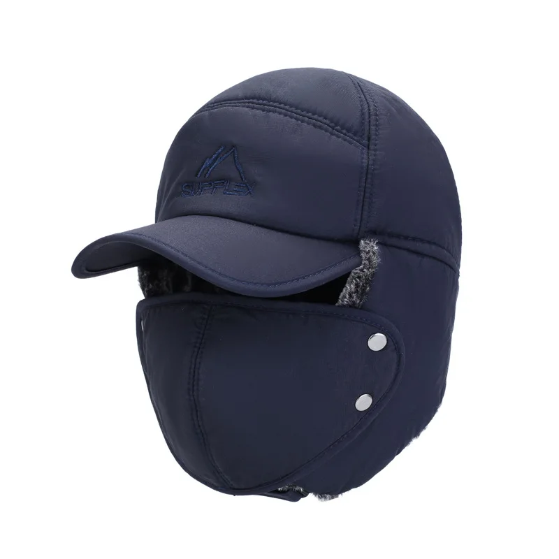 Waterproof Cycling Ear Protection Earflap Soft Thicken Ski Mask Cashmere Wool Winter Cap for Men Hats Warm Balaclava Beanie Hat