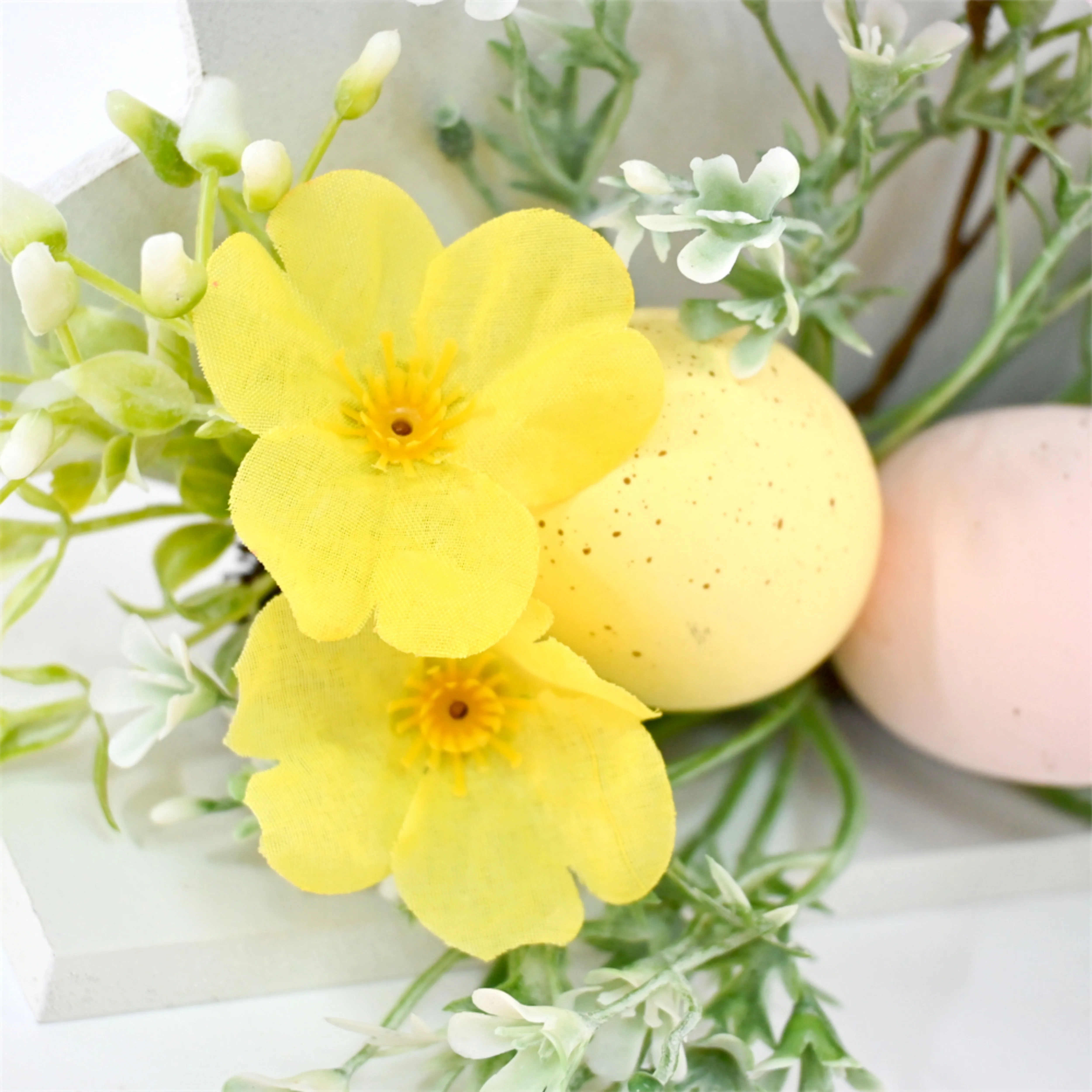 16 Inch Wooden Decor Standing Bunny With Easter Eggs Flowers Table Rabbit Crafts Ornaments