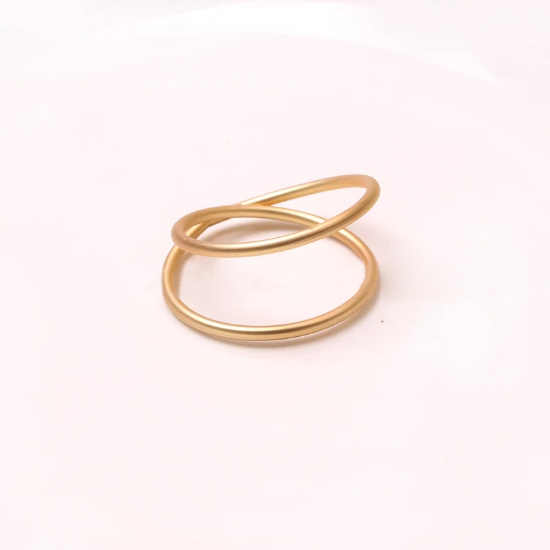 Simple napkin rings gold circle metal napkin ring  for wedding party