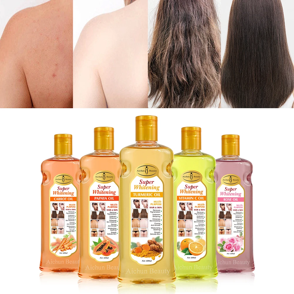 Big Size Carrot Massage Oil for Whole Body Brighten Skin Moisturizing Soothing Nourishing Dark Spot Removal Body Oil