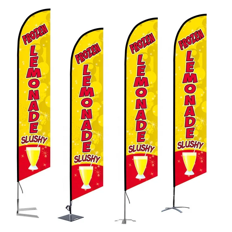 Store Front Pet Parrot Supplies Open House Beach Feather Flags With Metal X Cross Base