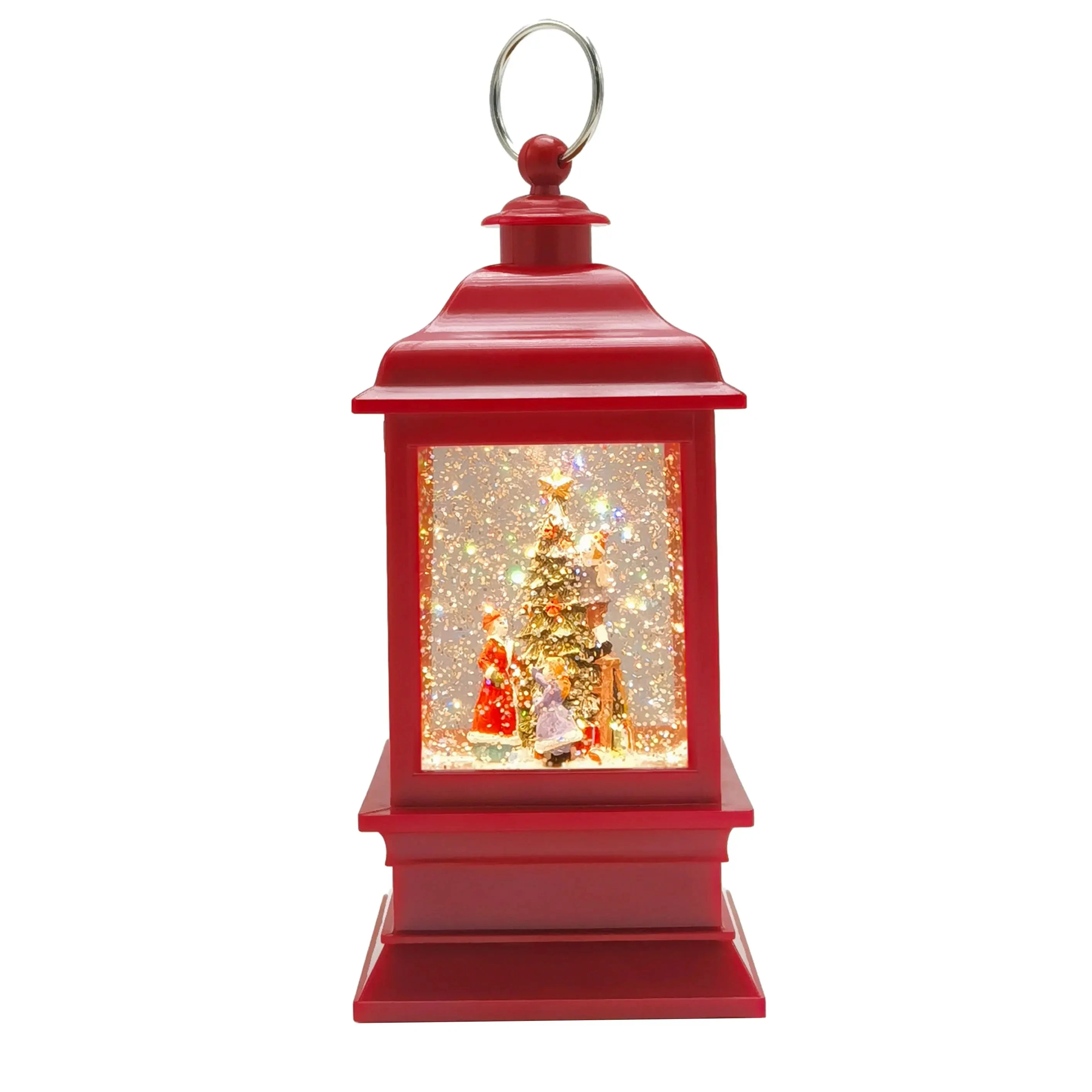 Christmas Snow Globe Musical Singing Usb Powered And Battery Operated Lighted Christmas Water Glittering Snowing Globe