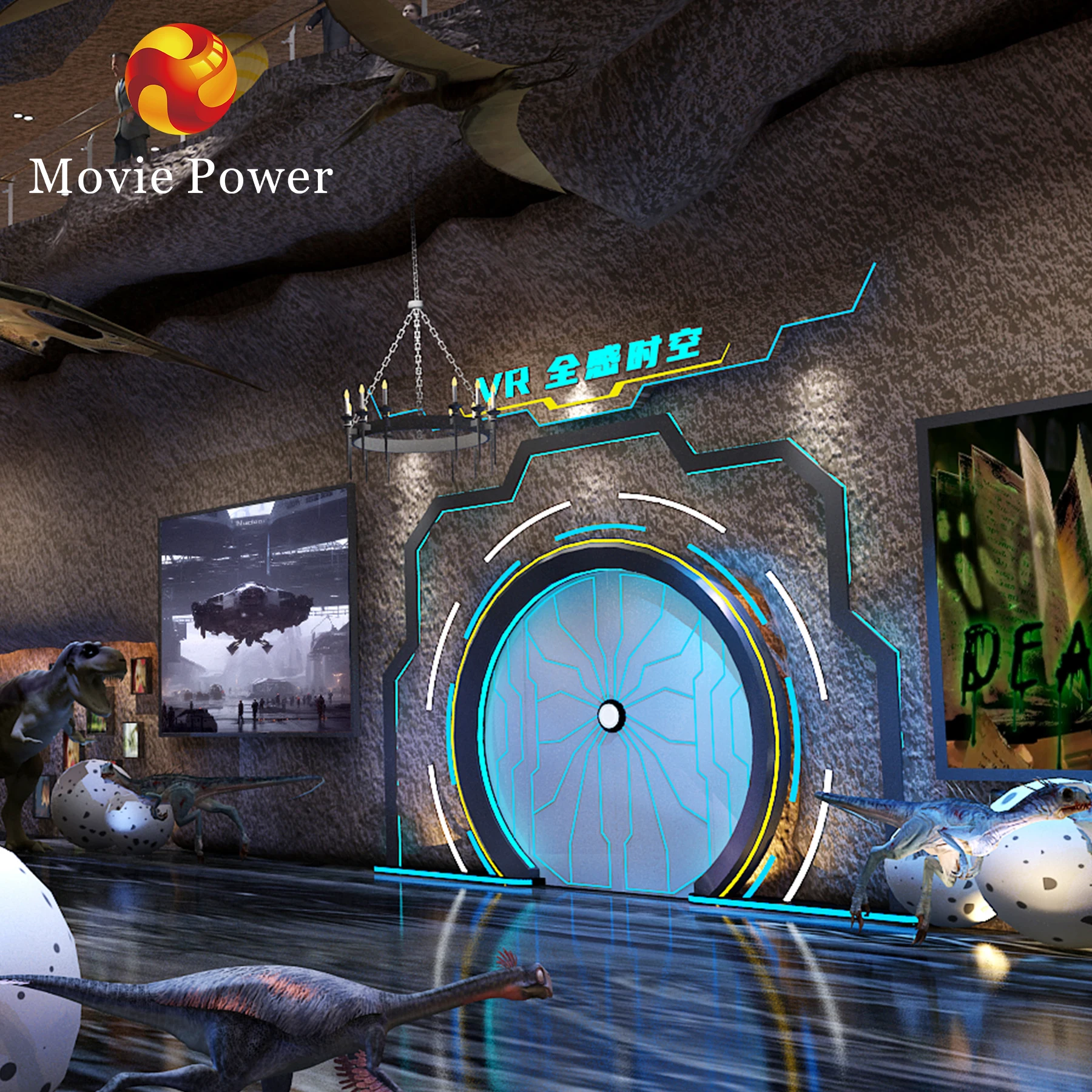 vr shooting game machine virtual reality simulator vr/ar/mr equipment for vr park