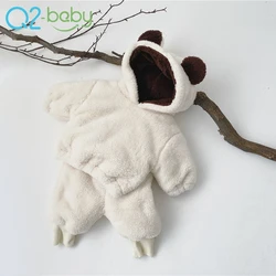 New lovely fleece suits thick warm bear style sweater baby clothing 2 piece set 2523