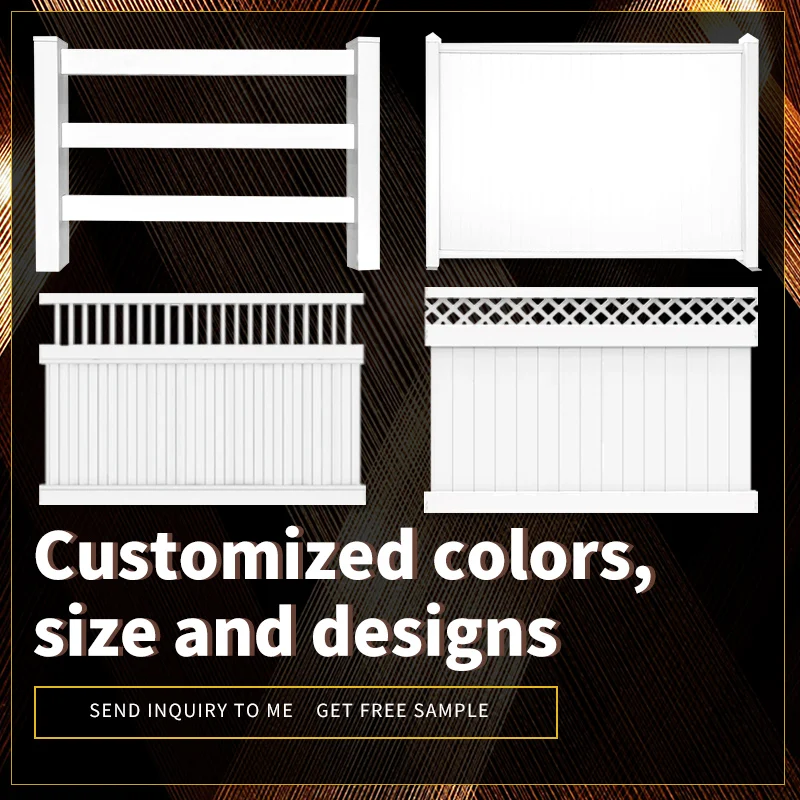 High Productivity Lattice Top Fence PVC Privacy Plastic Fencing  Garden Fence Panel