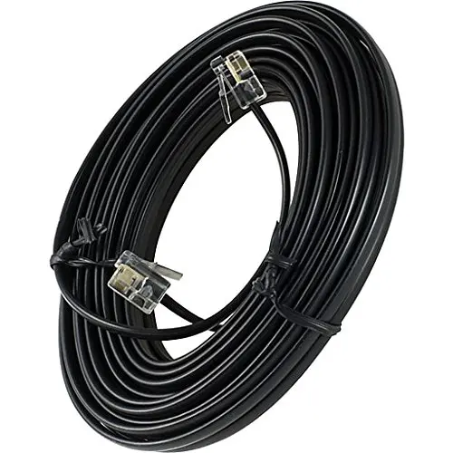  Спиральный телефонный кабель с черной пружиной 4P4C 24awg