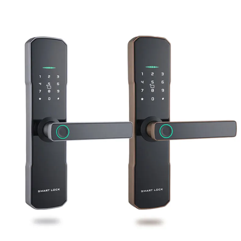 Serrure intelligente smart locks for home digital glass door keyless smart handle door lock with finger print door lock