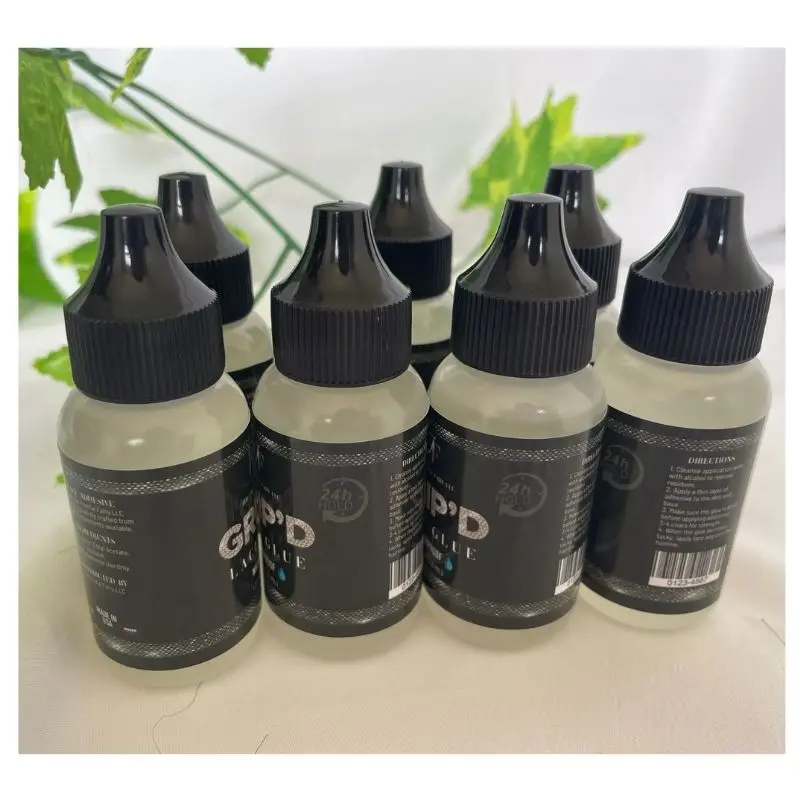 Lace Wig  Glue Waterproof Clear Low Fume and Strong Hold Hair Adhesives Lace Front Wig Glue  with OEM Private Label