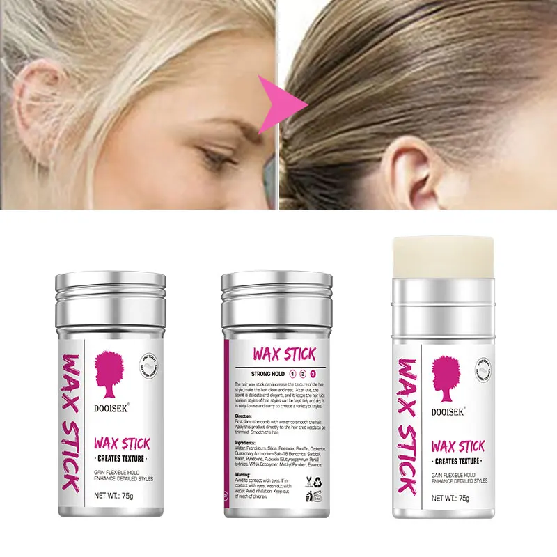 New Arrivals Hair Wax Stick Styling Hair Pomade Stick Non-greasy Texture Moisturizing Long-Lasting Styling Hair Wax Stick