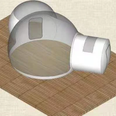 OEM4 m 5 m outdoor rental camping transparent inflatable crystal bubble tent inflatable bubble yurt with access