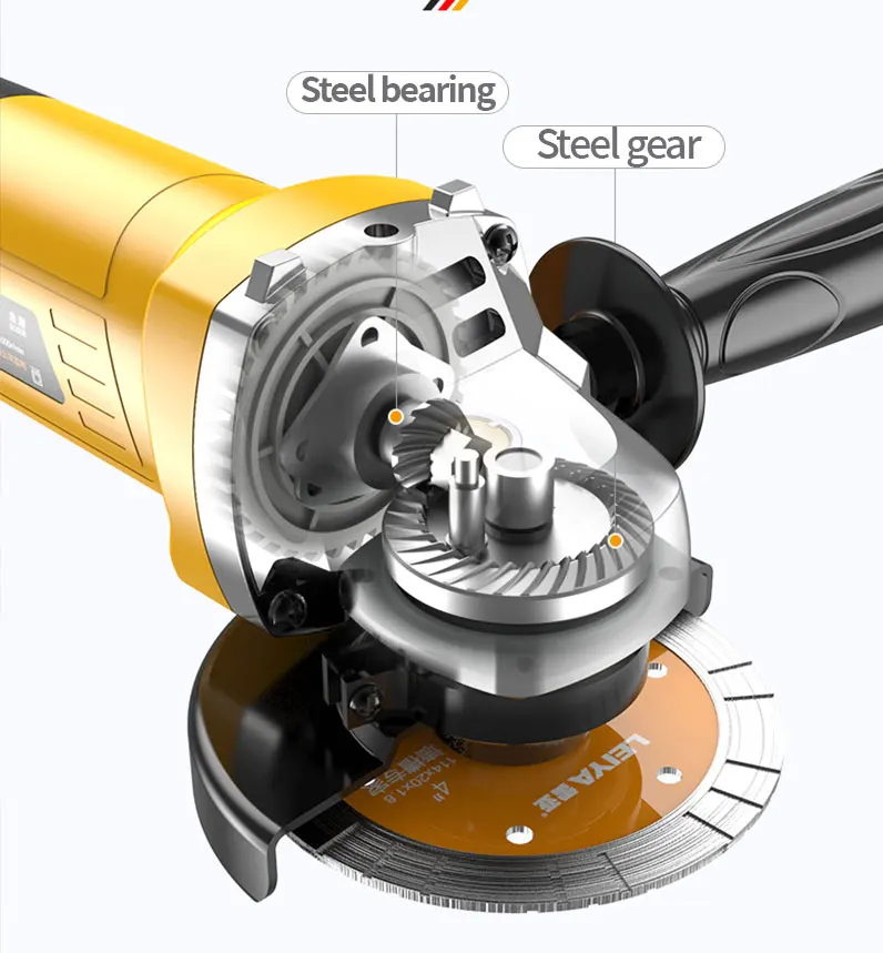 New 100mm Electric Angle Grinder Angle Power Tool Grinding Metal Wood Chip Cutting And Grinding Machine Grinder Polisher