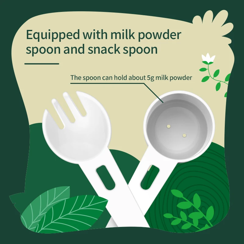 550ml  Baby Food Storage Formula Milk Powder Dispenser Box With Spoon / Plastic Milk Powder Storage Container BPA Free