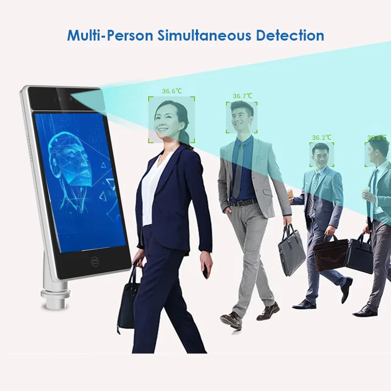 New Launch Binocular Camera Android Time Attendance Face Recognition Support Controlled By Smart Phone And Computer