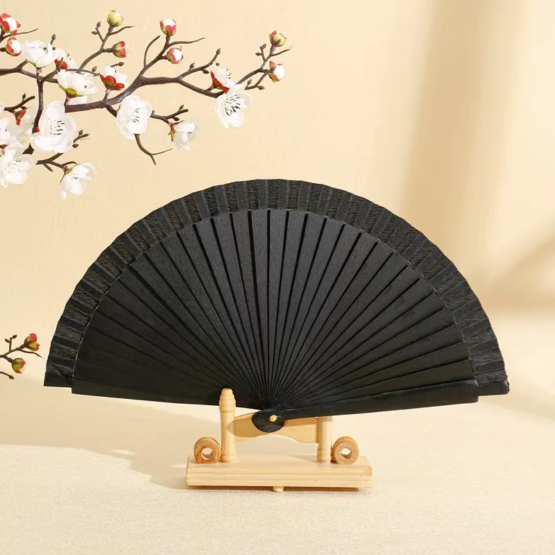 Wedding Decorative Spanish Wooden Fan White Wood Hand Fans Lady Fan
