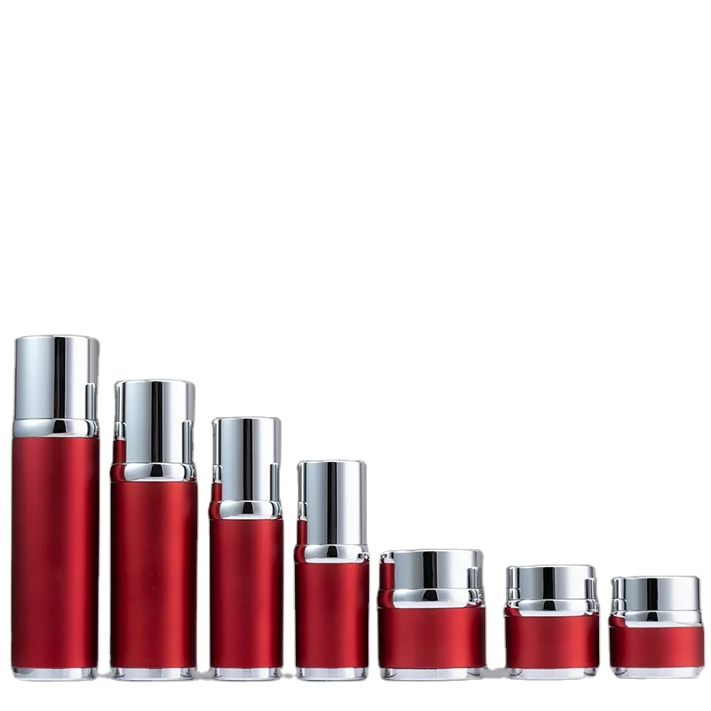 Luxury Skincare Cosmetic Packaging  Acrylic Lotion Bottle And Cream Jar