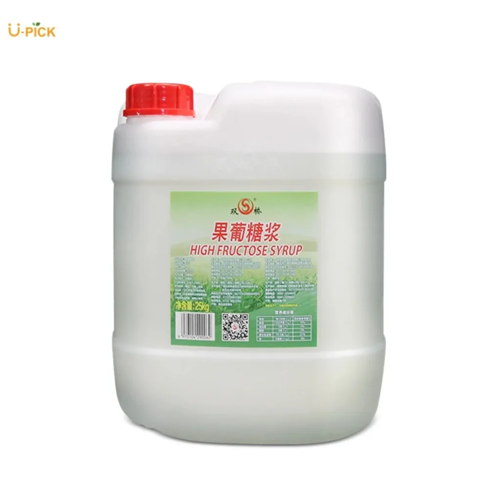 High Fructose Corn Syrup Food Grade Sweetness 55%  Corn Syrup   For Beverage Boba Milk Tea Food  25kg Fructose  Corn Syrup F55