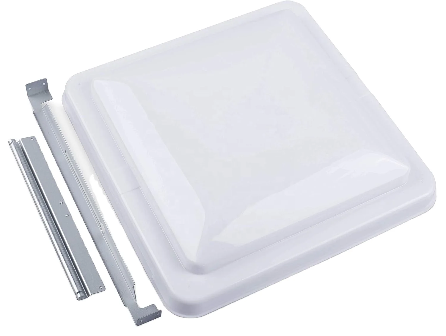 14 Inch Rv Shower Hatch Skylight Caravan Fifth Wheel Roof Fan Vent White Rv Plastic Air Conditioner Vent Pipe Covers