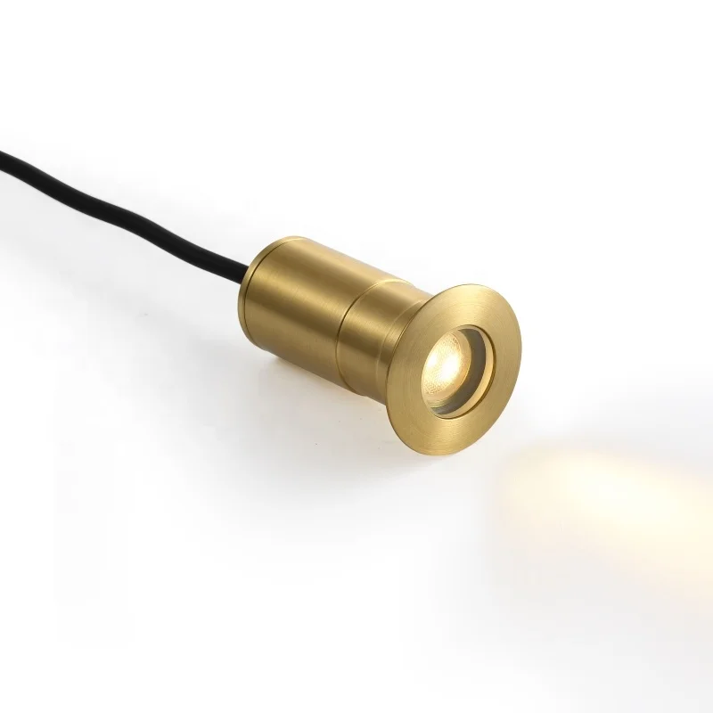 
3w Pure brass IP67 modern 220V direct input 30 degree in-ground small led spotlight LED underground lights 