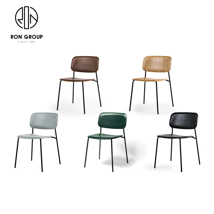 Hot Selling New Design Custom Commercial Hotel Cafe Shop Restaurant Plywood Wooden Curved Back Frame Furniture Bentwood Chairs