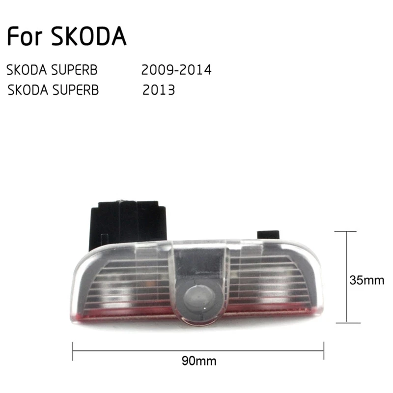 Car Door Warning Lights Alarm Parking Welcome Light With Logo Projection Lamp For PASSAT B6 B7 Golf 5 6 MK6 7 MK7 Tiguan Sharan