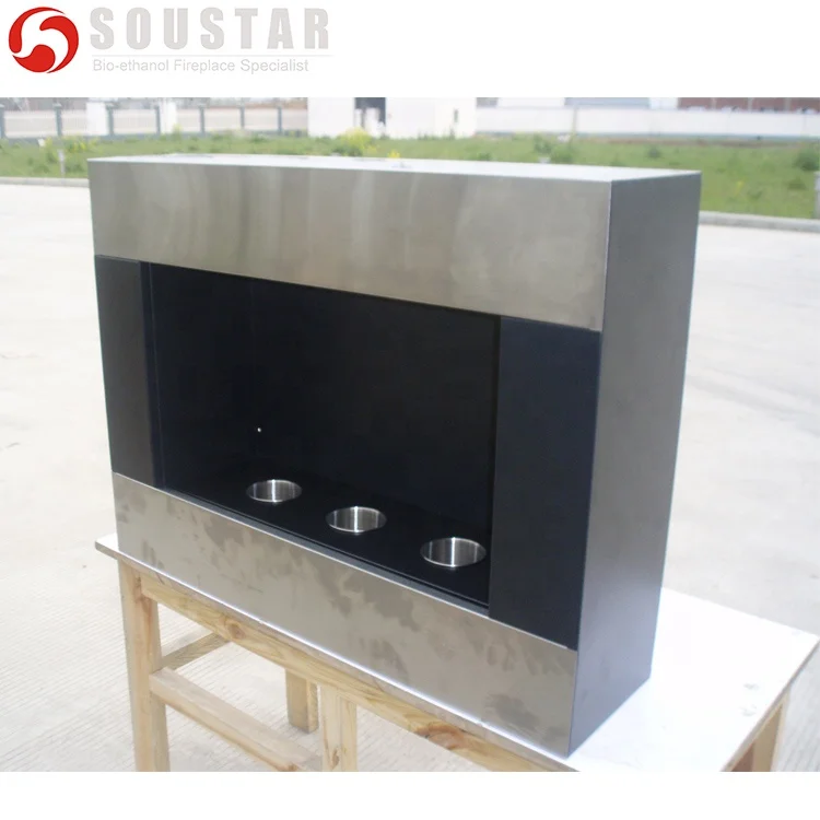 2016 декор, оправа из нержавеющей стали, биоэтанол, настенный камин