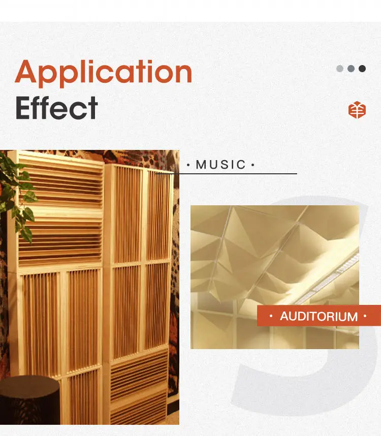 First-Line Brand High Density For Bass Trap Wood Wall Panel Mdf Acoustic Diffuser