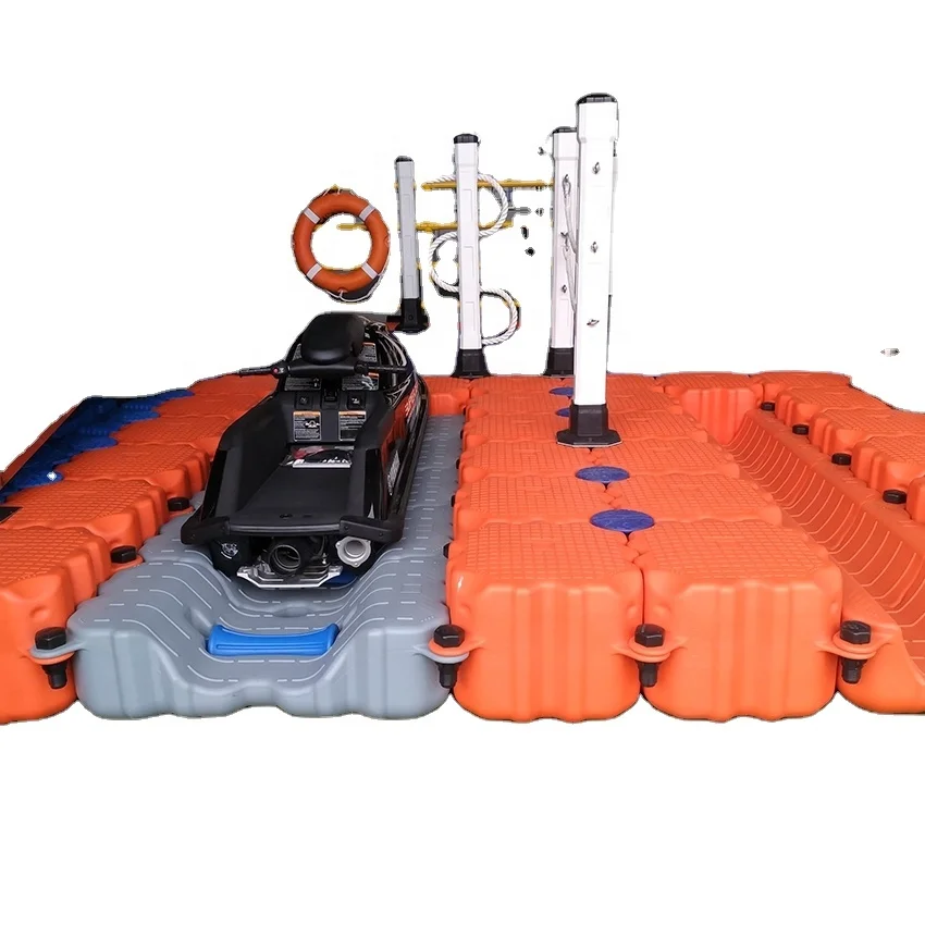 Плавучий док-станцию пластиковый понтон кубики Понтон Лодка надувной поплавок док-станция