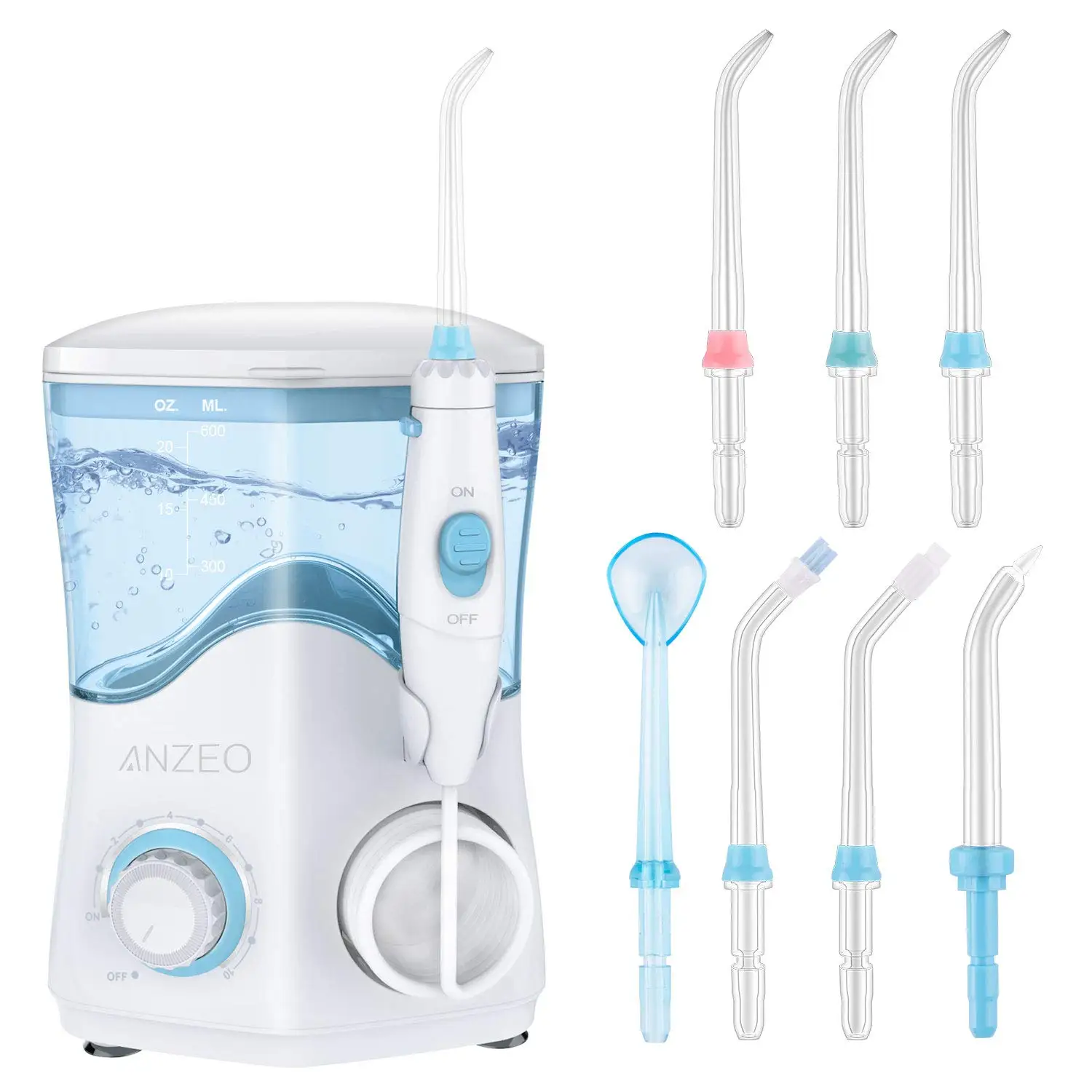 
Amazon Hot Selling Rechargeable Oral Irrigator Water Dental Flosser Teeth Cleaning Machine 