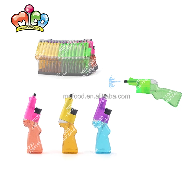
China Custom Hot-sale Fruit Flavor Gun Shape Liquid Spray Candy 