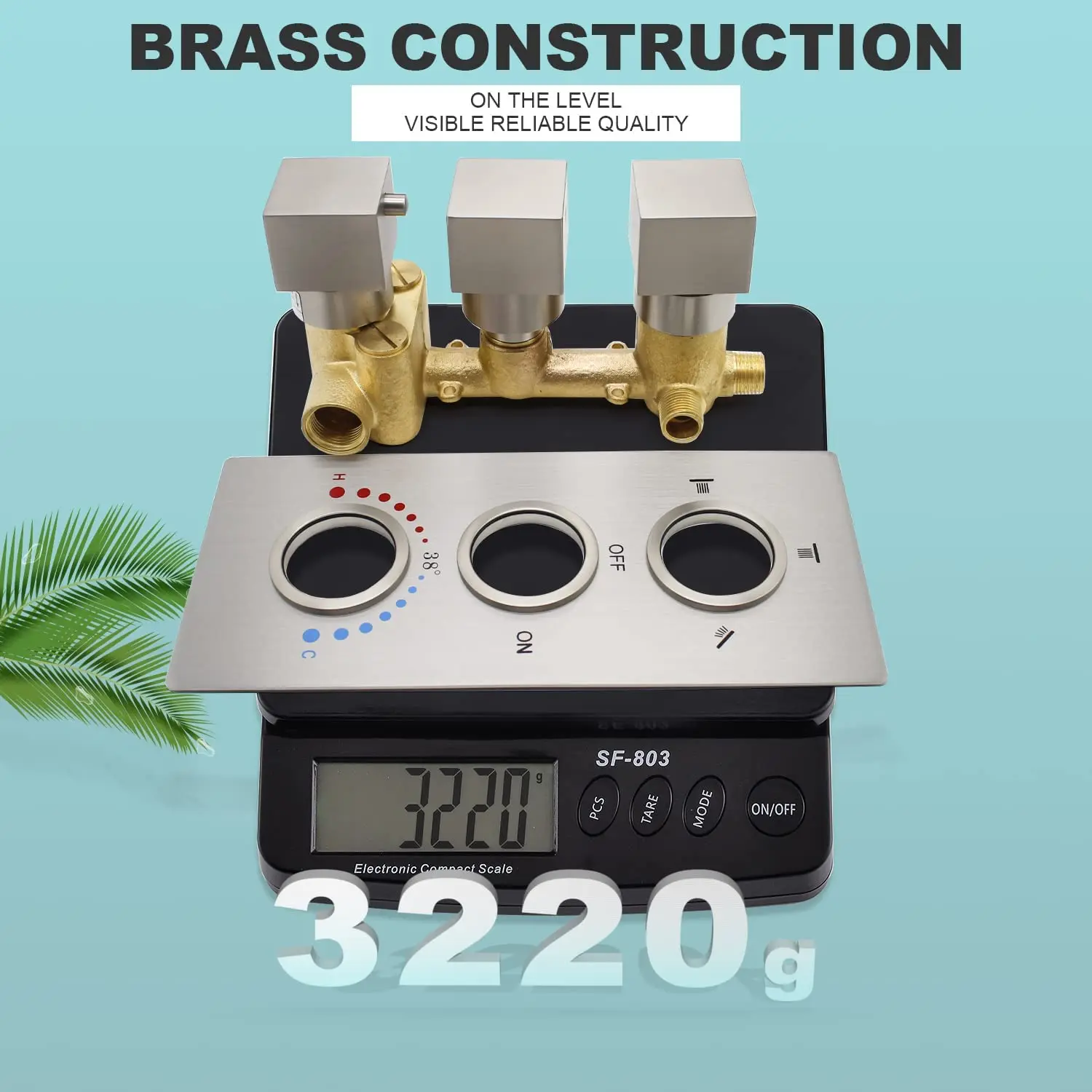 Brushed Nickel  Mist and Rain Waterfall couple LED romantic showers music Showet system Set